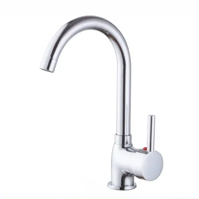 Hot Selling Modern Kitchen Single Handle Faucet Copper 360 Degree Rotating Basin Hot and Cold Faucet