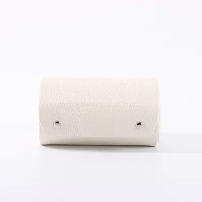 Stylish Portable Travel Jewelry Box Round Multi-layer Organizer Roll for Earrings, Necklaces & Jewelry Storage