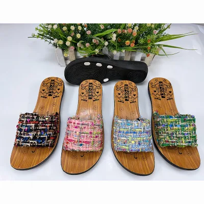 Wholesale Factory Price Fashion Printed Comfort Soft Soled Ladies slippers New Casual slip Resistant Low Heel Footwear for Women