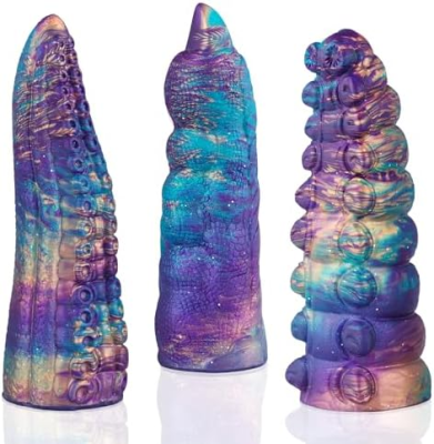 Fantasy Monster Alien Silicone Dildo Soft Finger Masturbator Foreplay Massager for Women's Pleasure Couples' Adult Sex Toys