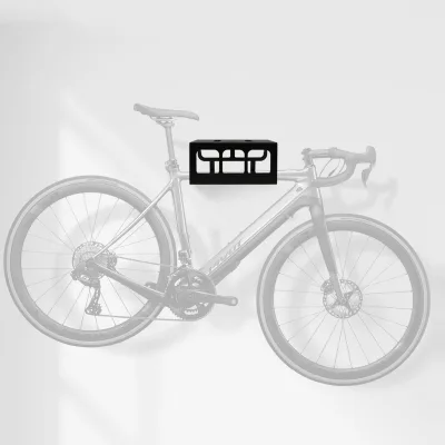 Multifunctional Wall Mounted Bike Rack Carbon Steel Hook Shelf Heavy Duty Wall Mounted Bicycle Rack Fits Most Bikes