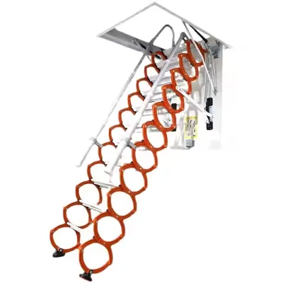 Hot Sale Household Modern Upward Ceiling Invisible Loft Folding Attic Ladder With Handrail