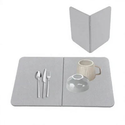 Custom Modern Eco-Friendly Polyester Felt Placemat & Coaster Set Heat Resistant Non-Slip Washable Dining