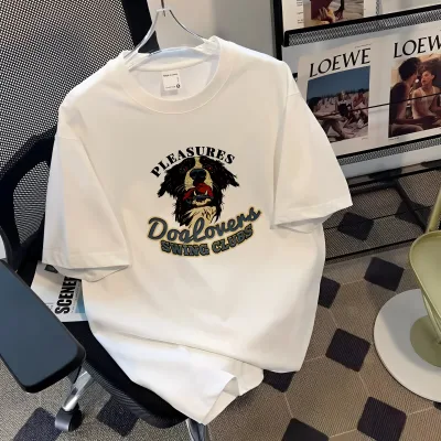 New Style High Quality Cotton T-shirt Oversized Men's T-Shirt Retro Streetwear Fashion Trend Long Casual Style Feature Vintage