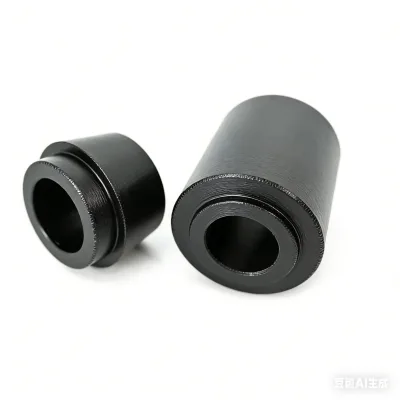 Precision CNC Machined Aluminum Alloy Bushing | Black Anodized Custom Sleeve Bearing for Mechanical Engineering