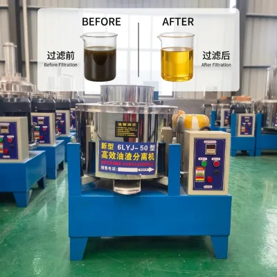 Durable Centrifugal Oil Filter Machine Made of Sturdy Metal Material for Waste Oil Recovery for Production Applications