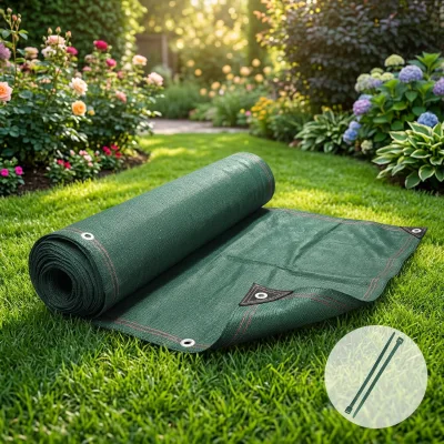 HDPE Green Shading Privacy Screen 230g/m Including Ties UV Wind and Tear Resistant 1x20m for Outdoor Garden Balcony Protection