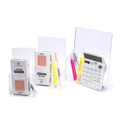 Acrylic File Holder Literature Holder Acrylic Brochure Holder Magazine Rack Acrylic Office Desk Storage Box