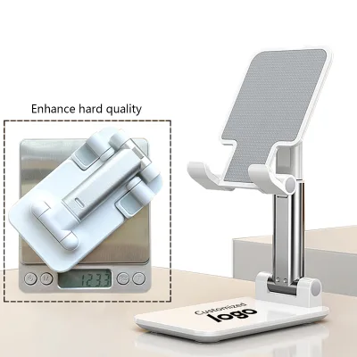 Custom logo Universal Foldable Desktop Stand Height Angle Adjustable  Small Flexible and Easy to Carry