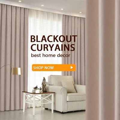 Honeymoon Factory Supply Ready Made Grommet Blackout Curtain Cortinas for Bedroom the Living Room