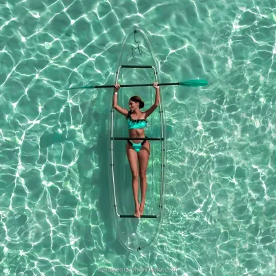 Hot Sale Single Person 2.7m Polycarbonate Crystal Kayak for Fishing