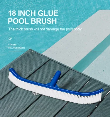 Spa Tool Fast Cleaning Pool Wall Corner Brush Curved Brushes Head Pool Wall Brush