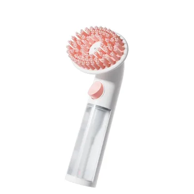 Long Handle Silicone Bath Brush New Plastic Pet Massage Bath Brush for Cats Dogs Efficient in Cleaning Fur Bubbles Bathroom Use