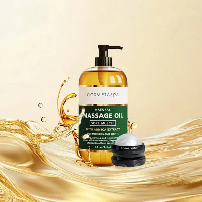 Natural Organic Herbal Extract Seeds Massage Oil for Sore Muscle Relief Body Care with Relaxing Nourishing Benefits
