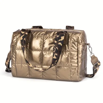 Custom Waterproof Puffy Purses Shoulder Nylon Puffer Crossbody Bag for Women
