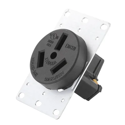 50A 125/250V NEMA10-50R Copper Receptacle Industrial High Power Outlet with SDK Support US Certification