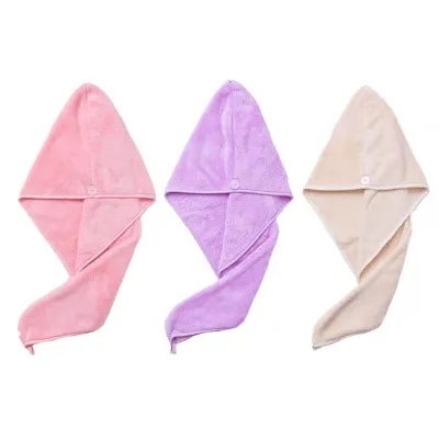 Good Household Items Manufacturing Wholesale Super Absorbent Soft Quick Dry Hair Towel Hair Turban Towel Quick Dry