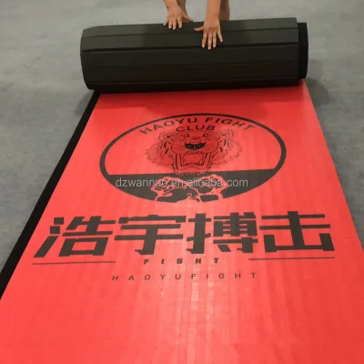 Wholesale Martial Arts Judo Training Wrestling Mats Cheerleading Floor Mats Used Bjj Vinyl Tatami Rolling Mat for Sale