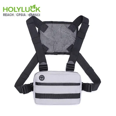 Men Sports Chest Bag Waterproof Lightweight Chest Pack Running Vest Bag Sports Chest Bag for Men Front Running