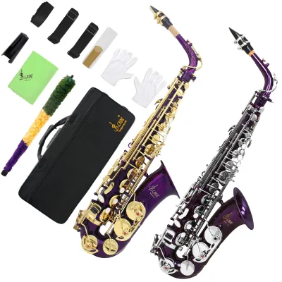 SLADE Adult Student Alto Saxophone GY0014/GY0204 Gold Lacquer Finish Brass Oxford Cloth Box High Quality