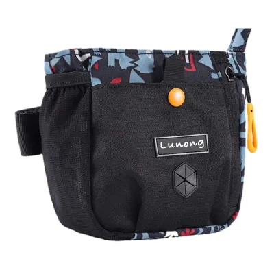 Manufacturer Black Printed Portable Dog Walking Bag Cross-body Dog Training Bag, Waterproof Fabric and Easy to Clean