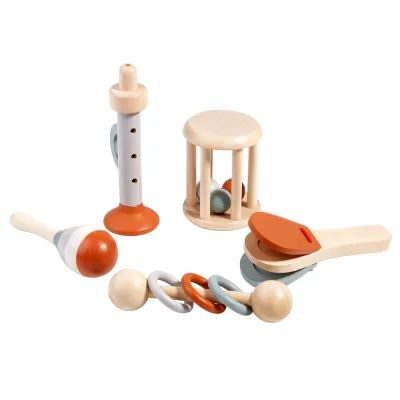Hand Held Bells, Ringing Instruments, and Wooden Toys for Early Childhood Education for Infants and Young Children