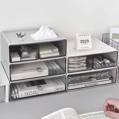 Storage box, office drawer-type stationery and miscellaneous storage , student , desk rack, bean curd