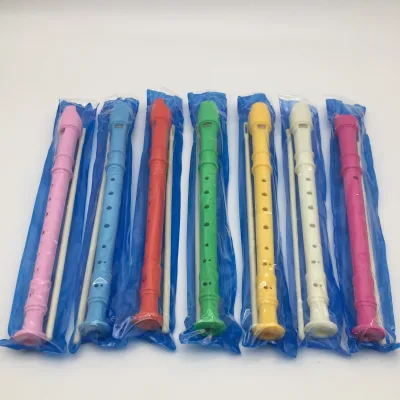 Wholesale Multi Color 8-Hole ABS Vertical Flute Clarinet Musical Instrument for Child Students