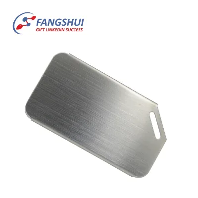 Premium Luxury Rectangle Die Struck Anodized Engraved Logo 3D Customized Color Stainless Steel Luggage Tags EN71 Certified