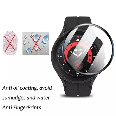 Soft Clear Hydrogel Film for Samsung Watch 5 Pro 45mm Full Cover Smartwatch Screen Protector Film for Samsung Watch 5 Pro Cover