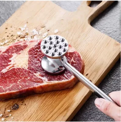 Solid Double-Sided Meat Hammer Kitchen Tenderizing Tool for Steak and Beef Poultry Tools