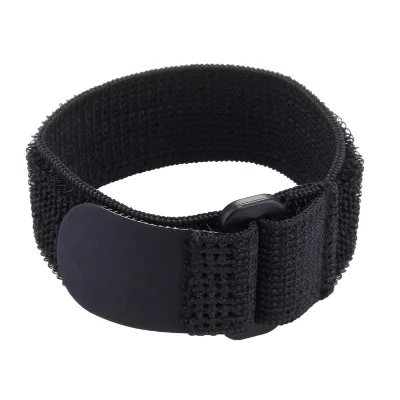 Black Hook and Loop Fastener Elastic Strap with Hook for Remote Control Hand Wrist Strap for GoPro