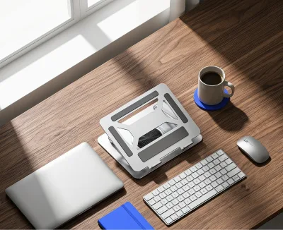 Portable Foldable Laptop Stand Lightweight Travel Notebook Holder