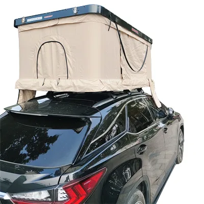 ABS Roof Camping Tent One Bedroom Open up and Down Universal Roof Tent for Car