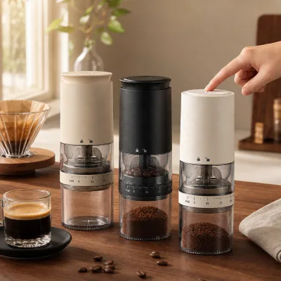 Cross-border Electric Coffee Grinder, 38-level External Adjustable Mill with Ceramic Burr for Home Coffee