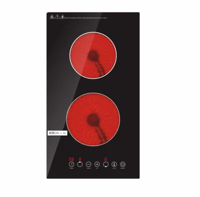 2 Burners 3500W Ceramic Glass Infrared Cooker 2 Hobs Heating Zones Domino Kitchen Appliances Cookware