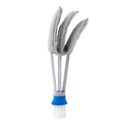 Kleaner Window Blind Duster with Mini Brush Microfiber Cover Easy Clean Duster