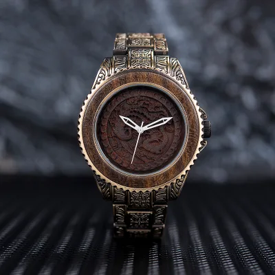 Personalized Trend Couple Gifts Environmentally Friendly Elegant High Quality Ingenuity Special Design Pattern Wood Watch