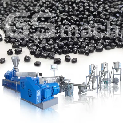 High Filler Carbon Black Masterbatch Line Banbury Add Twin Screw Exruder and Single Screw Extruder