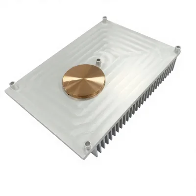 Extruded Aluminum Heatsink With Circular Small Copper Base Heat Column