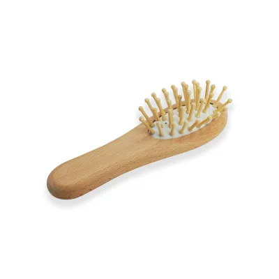 Eco - Friendly Wooden Hairbrush with Bamboo Pins Perfect for Travel and Home