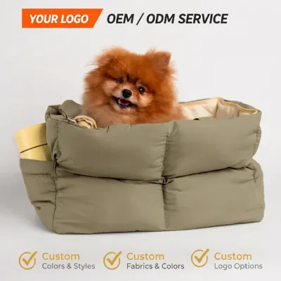 Portable Pet Carrier Bag Breathable Mesh Top Inner Pocket Safety Hook Side Storage for Puppy Kitten