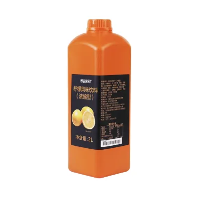 Premium for Sugar Liquid Lemon Fruit Syrup Lemon Flavored Syrup with High Quality
