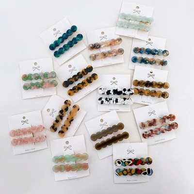 HONEY Wholesale Acetate Hair Clips Duckbill Clip for Women Girls Bang Clip Hairslide