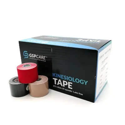 Four-way Stretch Waterproof GSPCARE Sport BandAge Hot Sale 5cm*5m with Medical Pressure Sensitive Glue KT Tape