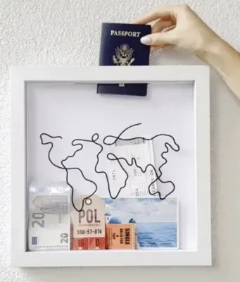 Money Box Adventure Archive Travel Box Reusable Money Box With Saving Goal Numbers to Check for Helps the Habit of Saving