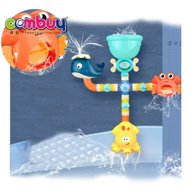 Bathing Organizer Cute Animal Rotating Spray Baby Water Pipe Bath Toy