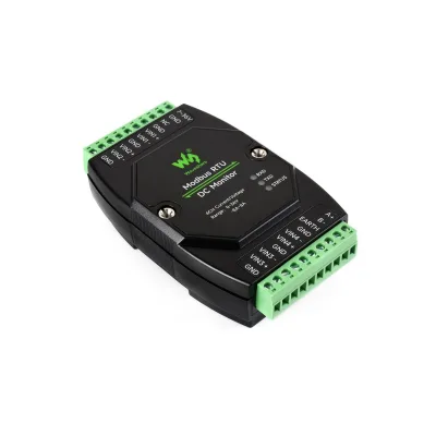 Industrial 4-Ch DC Monitoring Module, 16-bit High-Precision Acquisition, Voltage and Current Measurement, Modbus RTU Protocol