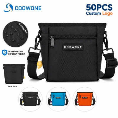 Waterproof Black Blue Orange Dog Treat Bag Lightweight Ripstop Pet Training Pouch Ultimate Dog Walking Bag