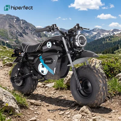 New Hiperfect HP124E Electric Motorcycle 1500W Hub Motor 60V 20AH Lithium Battery 18-inch Wheels Mini Off-Road Pocket Bike